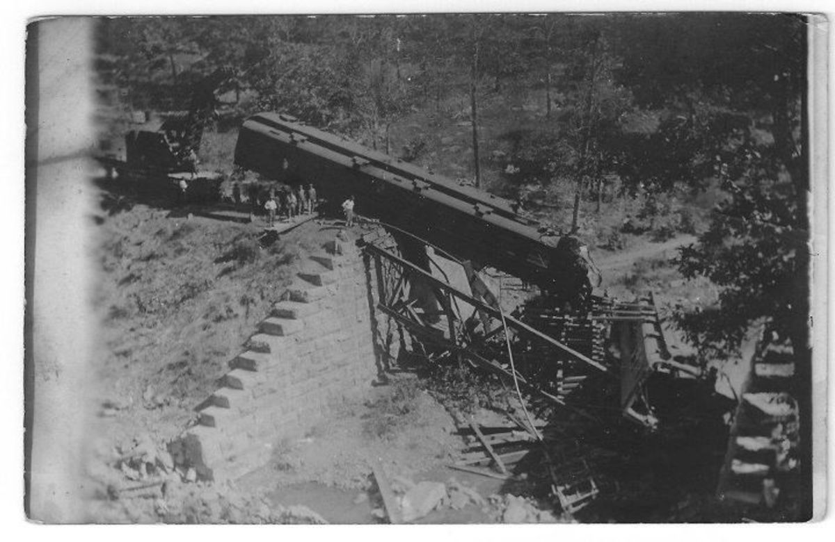 Railroad accident on the line heading up to Witteville Railroad accident on the line heading up to Witteville