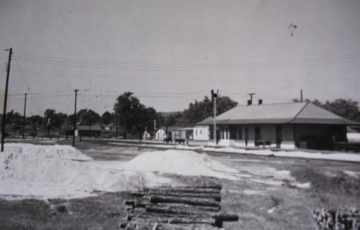 The second KCS Depot, located at the intersection of the rail lines and Dewey Avenue The second KCS Depot, located at the intersection of the rail lines and Dewey Avenue