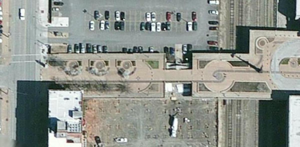 The center of the universe in Tulsa, Oklahoma. The center of the universe in Tulsa, Oklahoma.