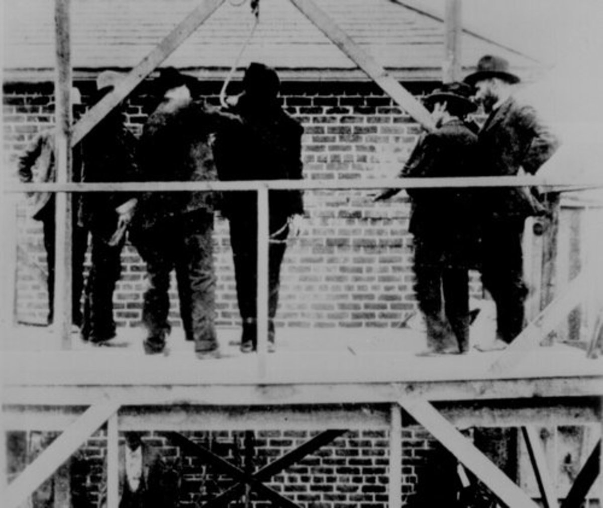 Judge Isaac Parker - The Hanging Judge: A Criminal being prepared for execution