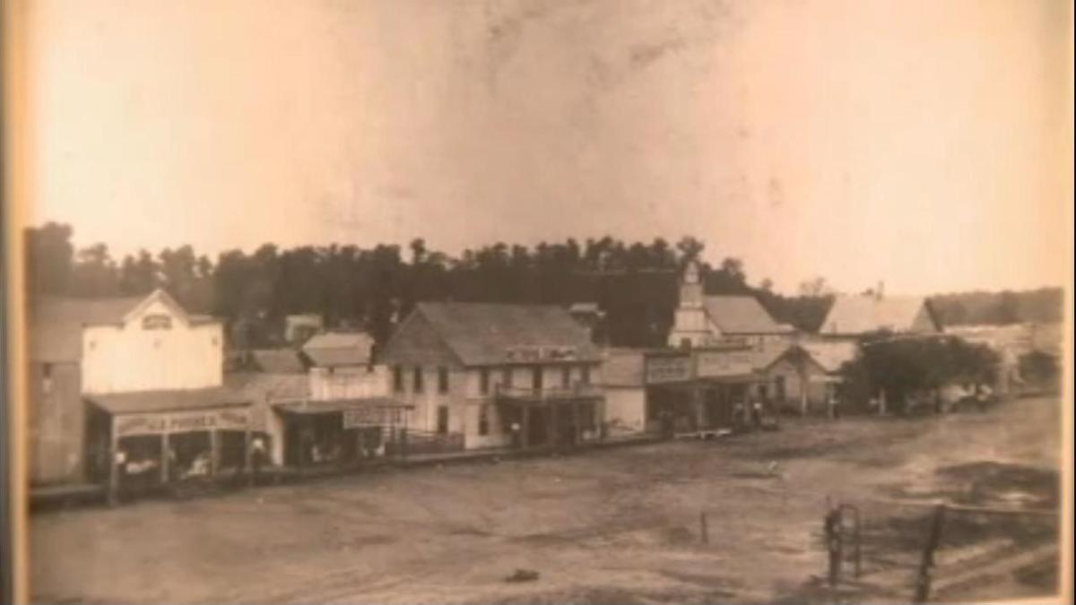 Old Town Poteau Switch; businesses along Broadway in the late 1800's. Old Town Poteau Switch; businesses along Broadway in the late 1800's.