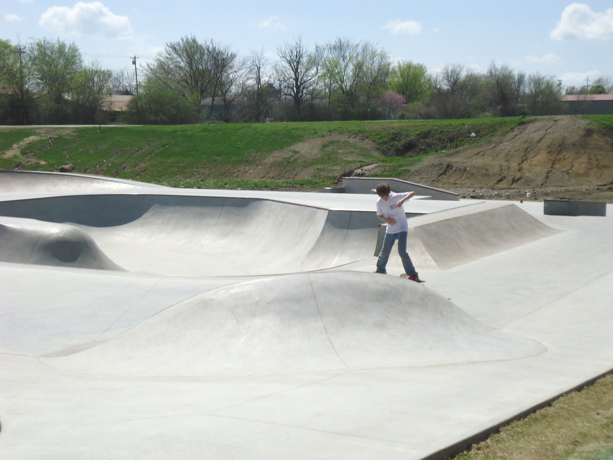 Oklahoma Skate Parks: Skater at Poteau's Off Broadway Skatepark Oklahoma Skate Parks: Skater at Poteau's Off Broadway Skatepark