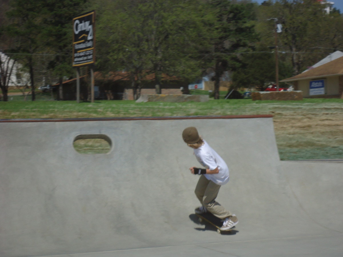 Oklahoma Skate Parks: Skater at Poteau's Off Broadway Skatepark Oklahoma Skate Parks: Skater at Poteau's Off Broadway Skatepark