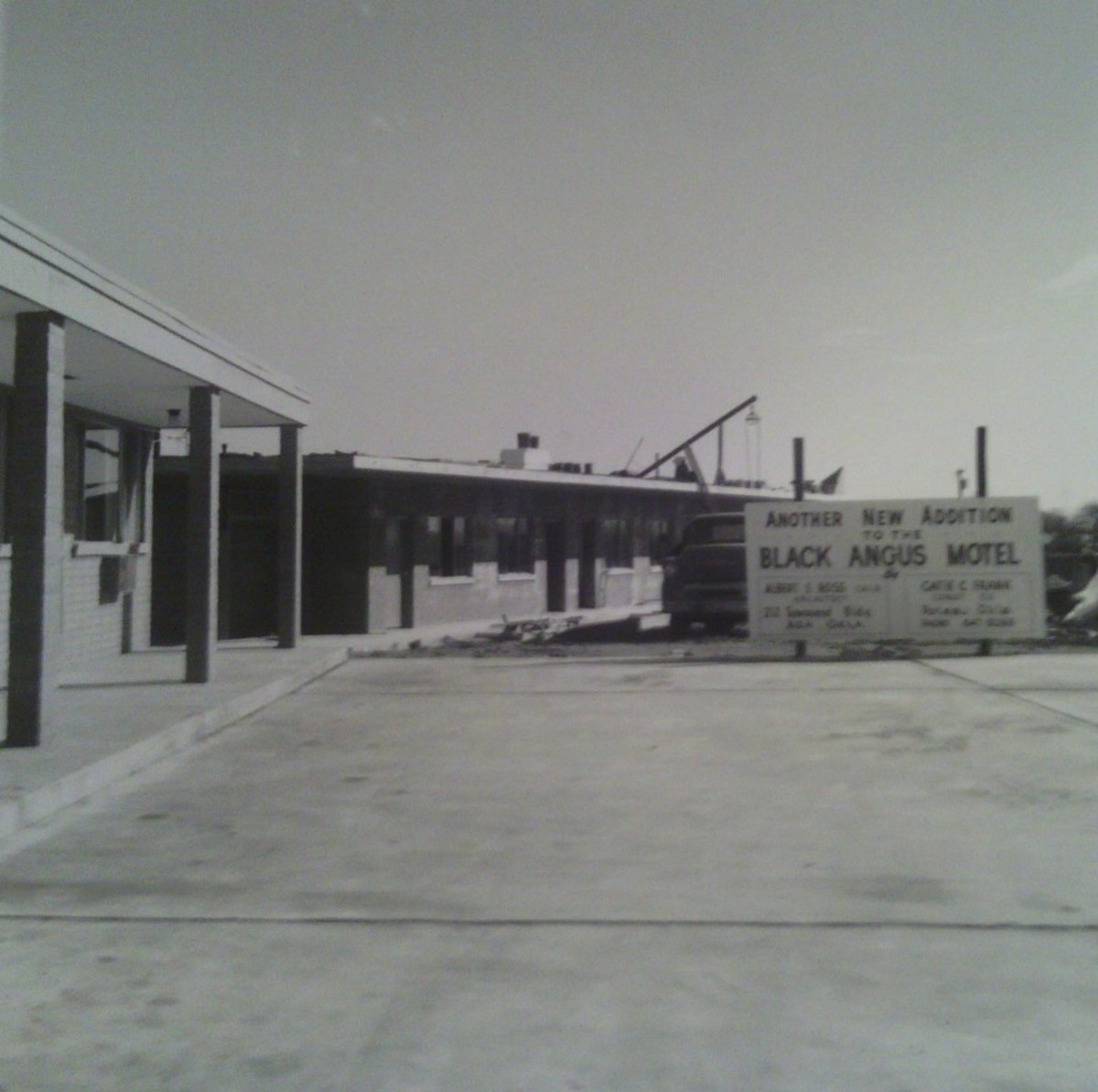 Another view of the Black Angus restaurant