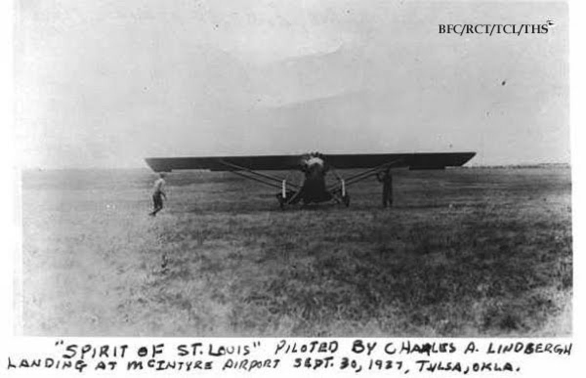 Spirit of St. Louis at the McIntyre Field, 1928