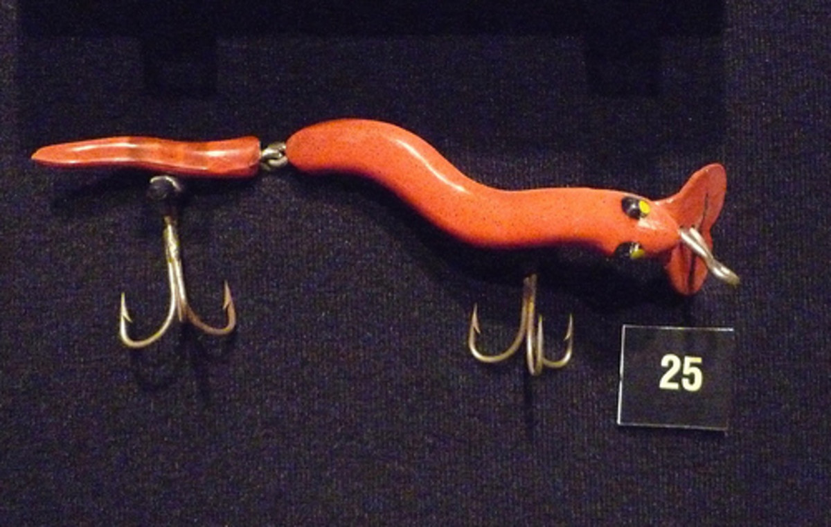 One of the Many Lures found in the Karl White Fishing Tackle Museum One of the Many Lures found in the Karl White Fishing Tackle Museum