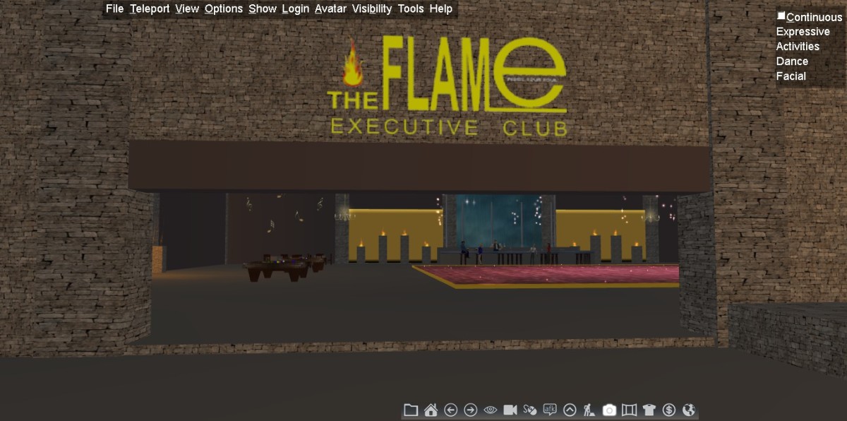 One of the many dance clubs in Active Worlds