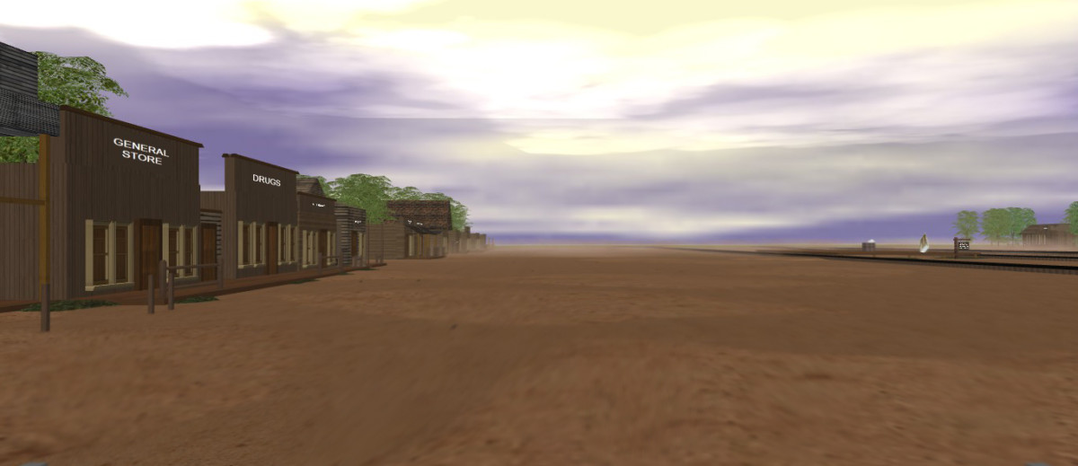 The Virtual Reality application Active Worlds was used to recreate a historic downtown for research purposes