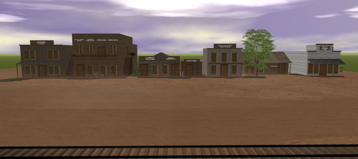 The Virtual Reality application Active Worlds was used to recreate a historic downtown for research purposes