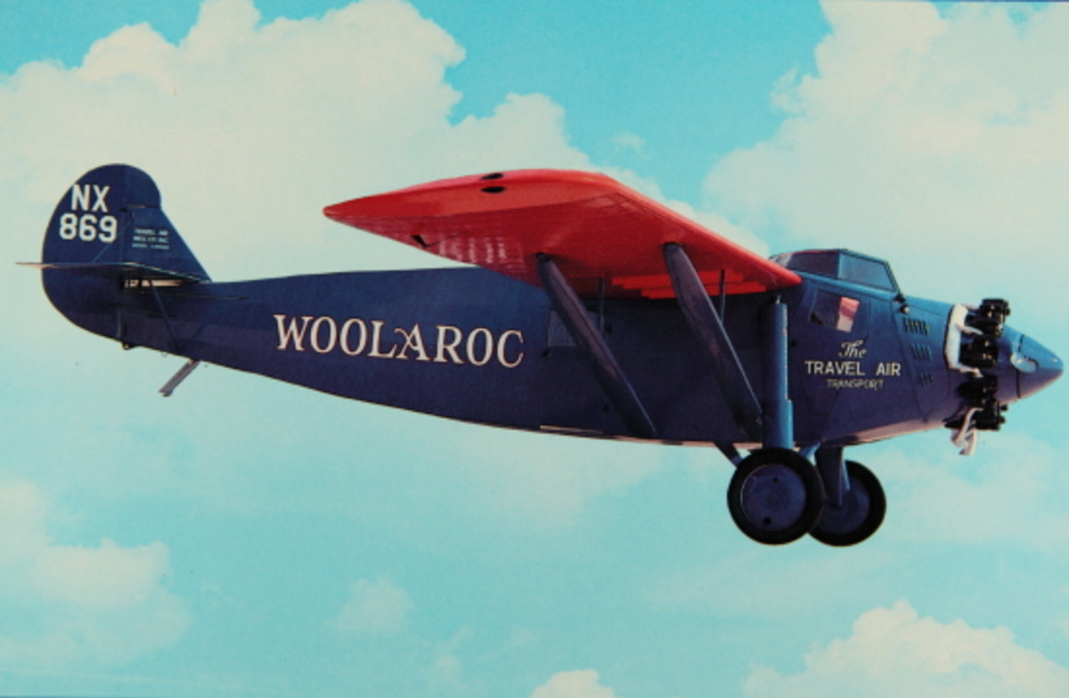 The Woolaroc Plane in Flight