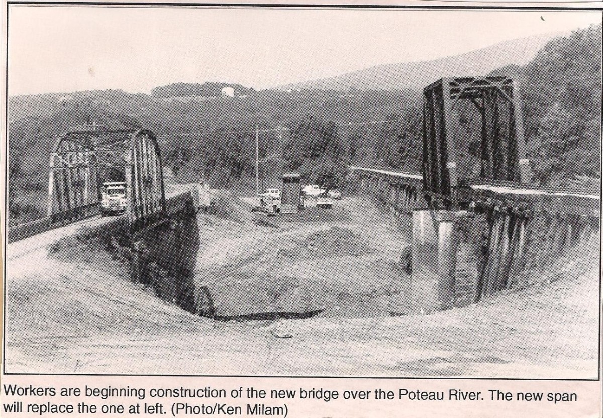 New bridge added, leaving the remaining two bridges as historical markers