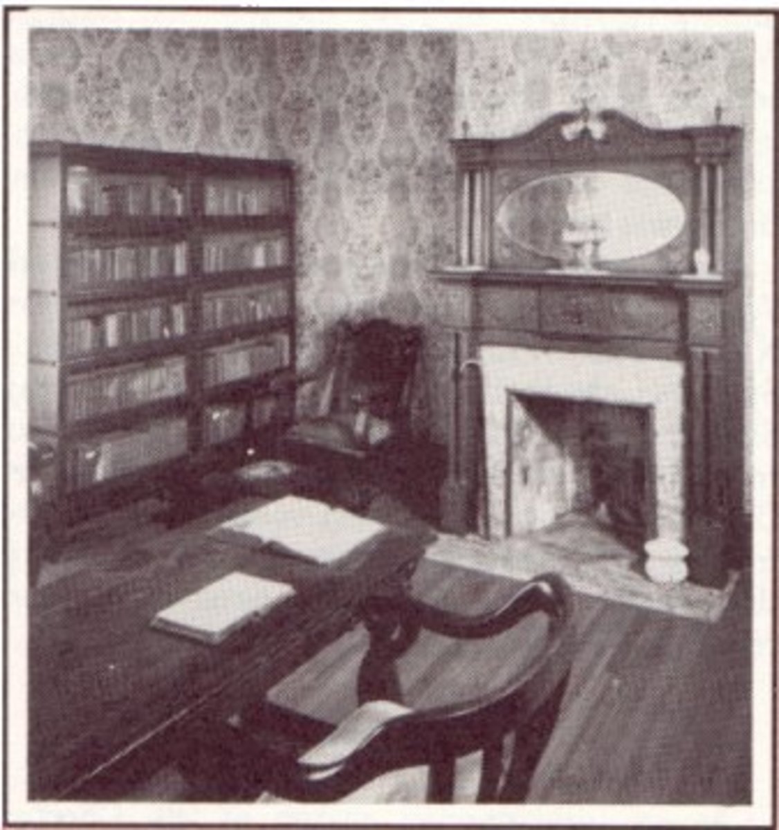 One of the rooms inside the mansion.