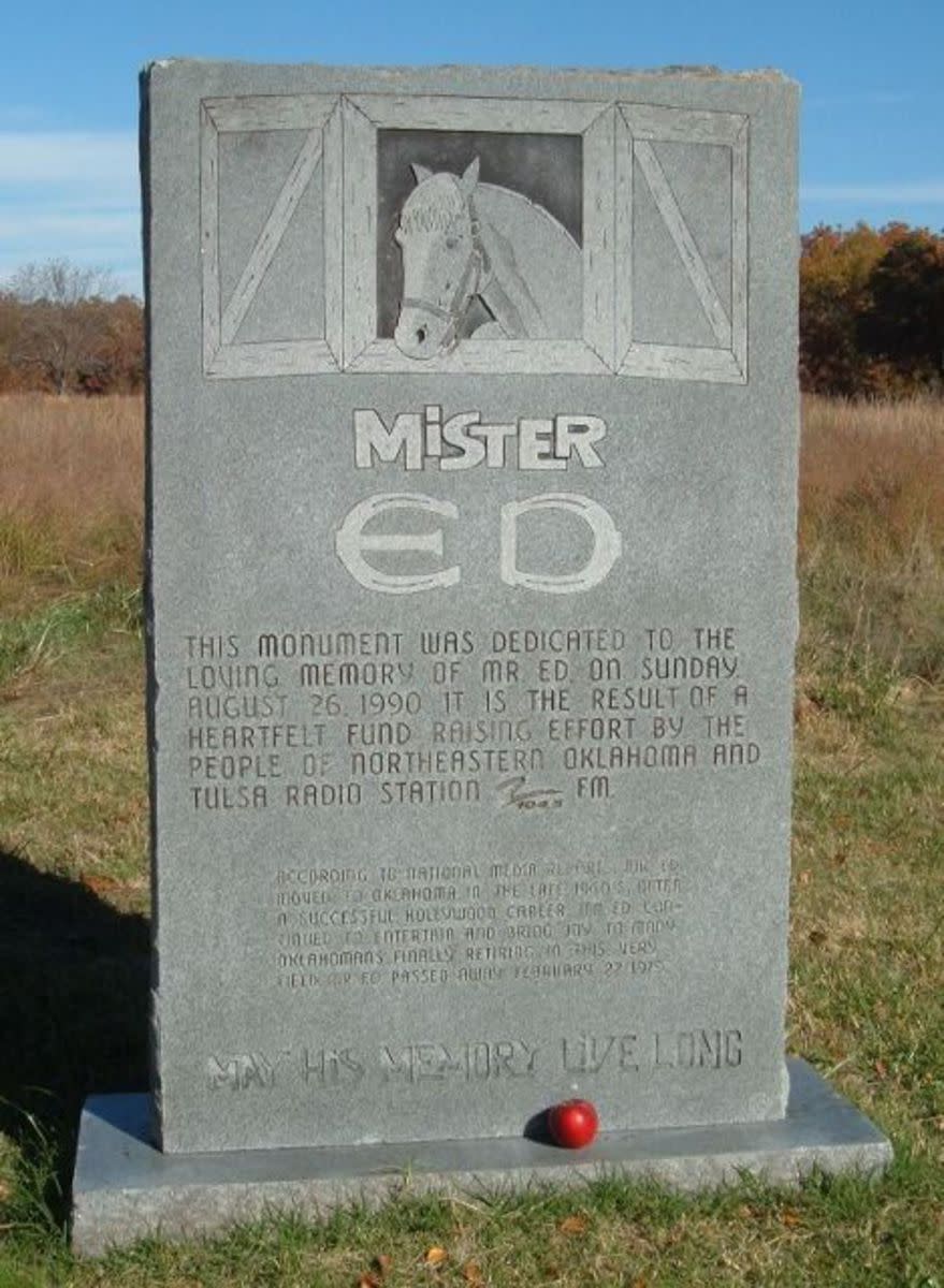 Mister Ed's gravestone in Tahlequah Mister Ed's gravestone in Tahlequah